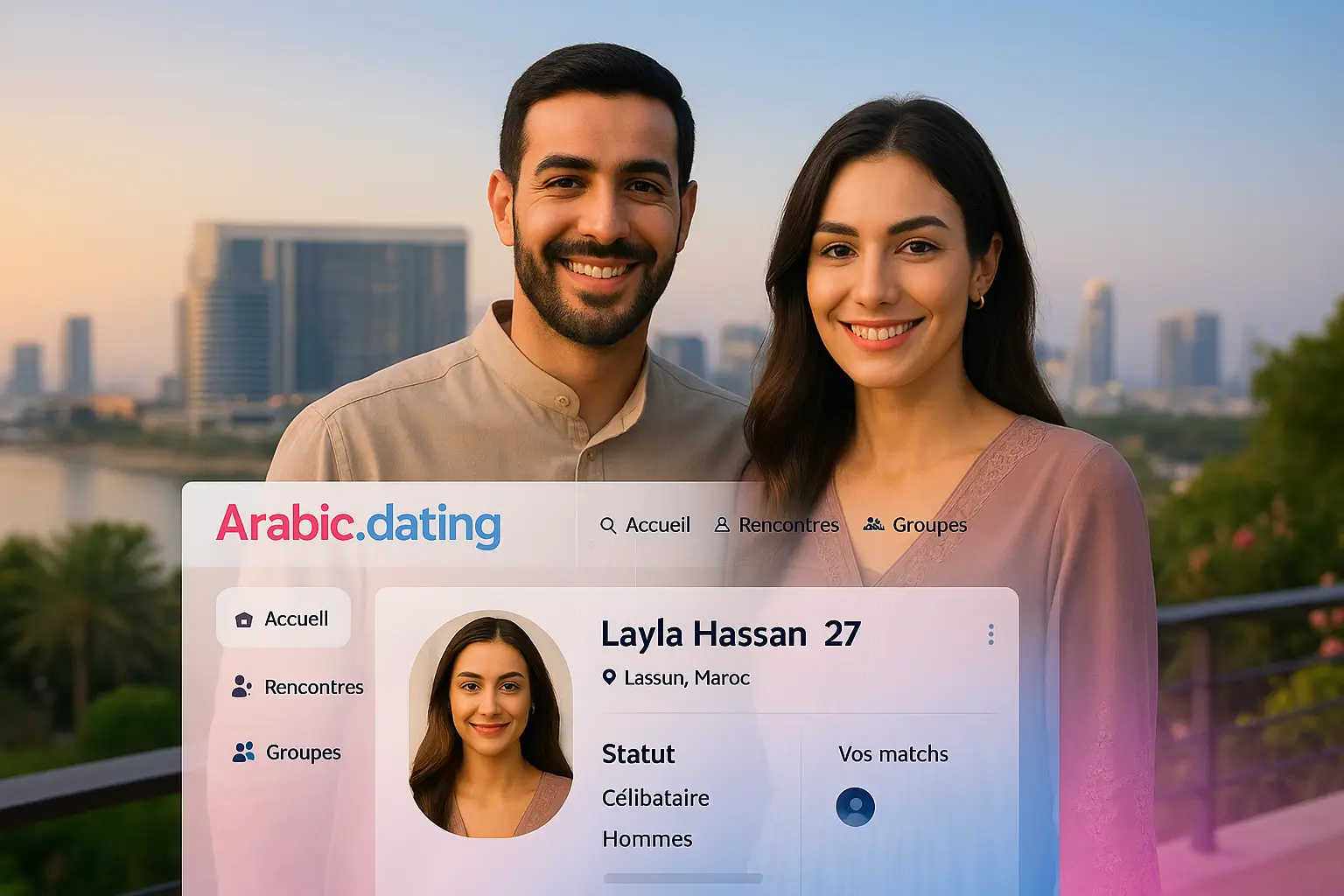 Arabic.dating est une plateforme internationale de rencontres arabes et musulmanes, conçue pour celles et ceux qui recherchent une connexion sincère et respectueuse. Le site met en avant les valeurs de la culture arabe, la diversité linguistique et la modernité numérique, tout en garantissant une expérience fluide et optimisée pour le référencement naturel. Grâce à son approche centrée sur la compatibilité et la confiance, Arabic.dating est devenu un lieu privilégié pour les rencontres sérieuses dans le monde arabe et au-delà.